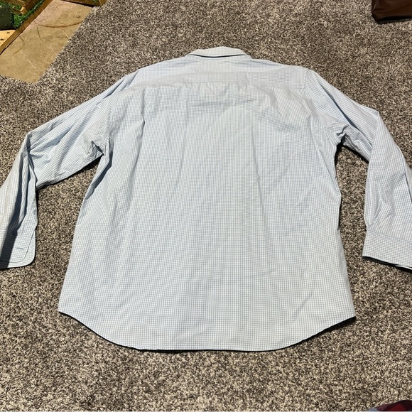 Timberland Shirt Mens Large Blue Gingham Plaid Check Button Up Long Sleeve Note - Picture 9 of 9